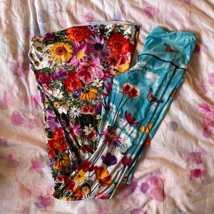 Yoga Democracy Flower Bomb Bell Bottoms